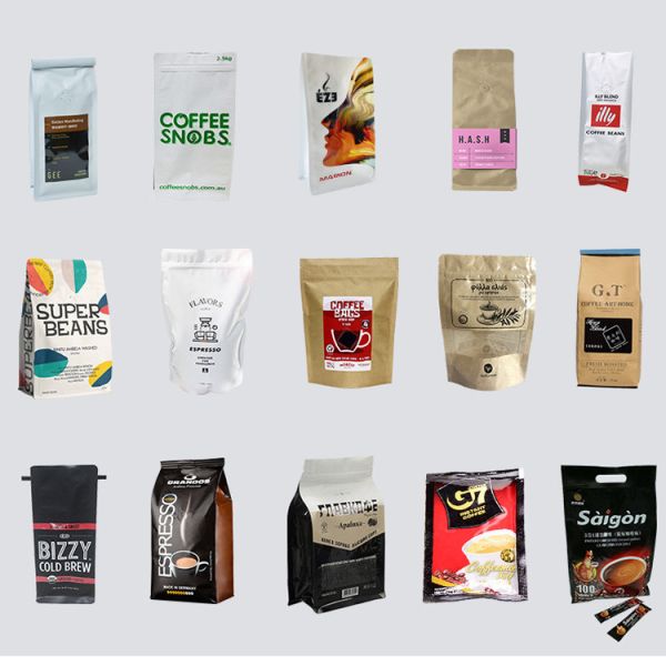 One Way Valve Aluminum Foil Bag 250g 500g 1kg For Coffee Flat Bottom