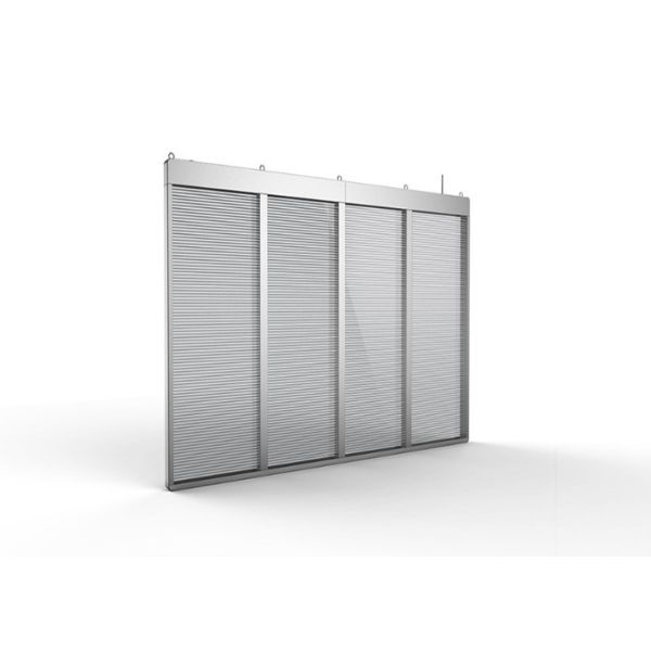 Ultra Thin P10 Transparent Glass LED Display Mesh With 80% Transparency