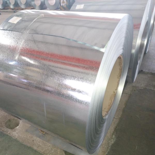 Minimium Spangle Galvalume Steel Sheet Anti Finger G550 AZ150 Coil