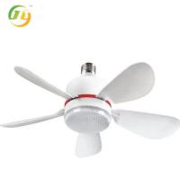 SENKAI Moderno Pequeno E27 Socket Fan Light Removable Blades Quarto de dormir Branco Cozinha Controle Remoto Led Ventilador de teto com Ligh