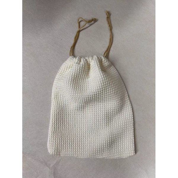 Product OEM/ODM Accepted Blank Waffle Weave Cosmetic Storage Bag for Skincare Needs