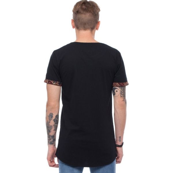 2017 Men new design tshirt with pocket rounded hem t shirt for wholesale