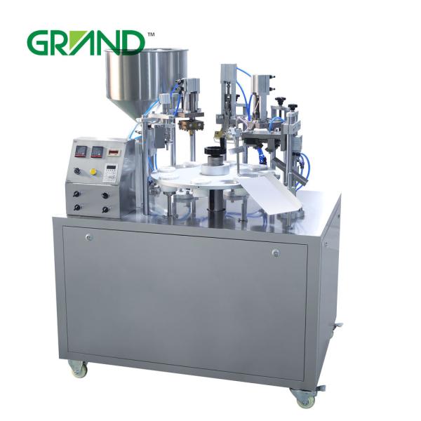 Hand Cream Semi Automatic Tube Filling And Sealing Machine , Plastic Tube Sealing Machine