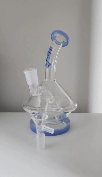 Mixed Color Glass Water Pipe Dab Oil Rig Recycler Hookah Smoking Pipes 8Inch
