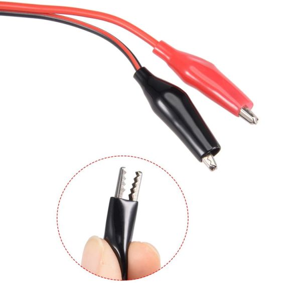 2.1mmx5.5 mm 12V DC Male Jack to Alligator Clip Power Cable Connectors for CCTV Security Camera Lighting