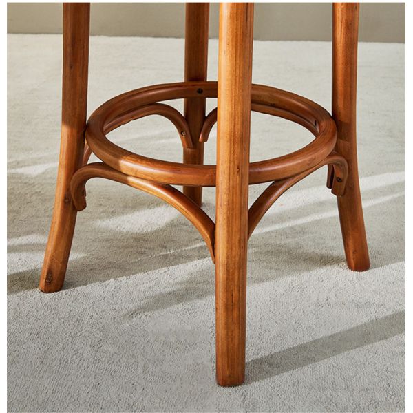 Kitchen Oak Cafe Bar Stools Ash Wood Stool Rattan With Back Support