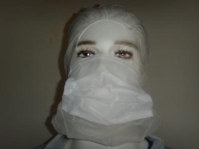 Non Woven Disposable Head Cap Balaclava Hood For Hospital Breathable