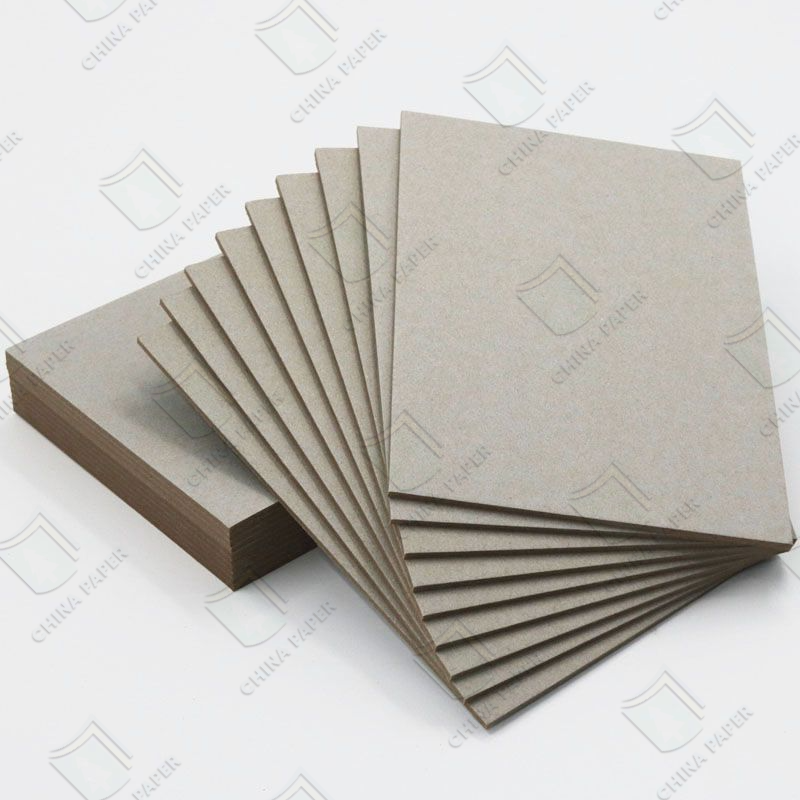 300-1000gsm Grey Chip Board Sheet Smooth Surface High Stiffness For Packaging Box