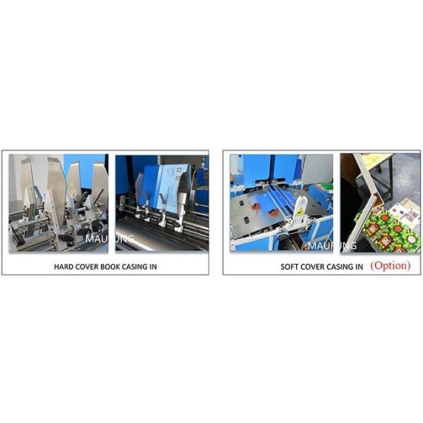 Maufung A4 A5 Tamanho Livros Amarrados Diários Semi-Auto Casing em Máquina Para Livros de Cobertura Dura Notebooks MF-SKJ380AS
