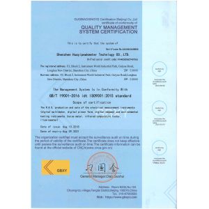 Guilin Huayi Peakmeter Technology Co., Ltd. Сертификации