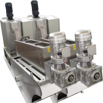 Sludge Dewatering Screw Press System for Poultry Processing Wastewater