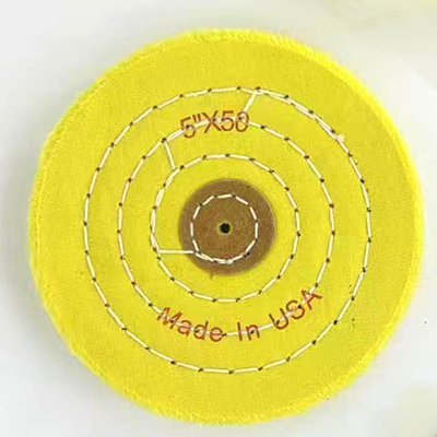 6 Inch Heavy Duty Cotton Buffing Wheels 50 Ply & 80 Ply for Industrial Polishing