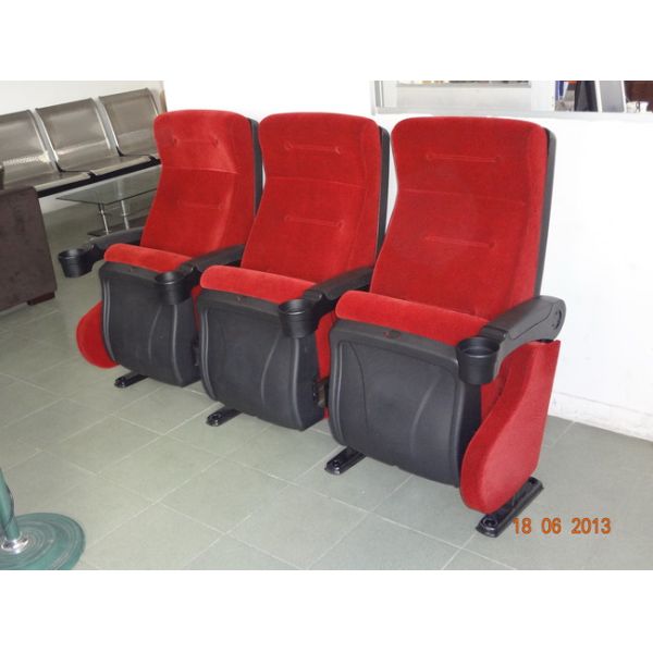 Customized Colors Fabric Upholstery Movie Theatre Seating ISO Certification
