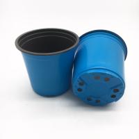 Potenciômetros plásticos do jardim do delicado 14cm Dia Plastic Grow Pots Recycled de Skyblue PP