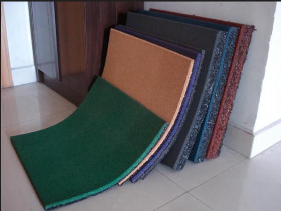 Wood Grain Recycled Rubber Industrial Sheet with 10-50mm Thickness for Floor Mat and Tiles