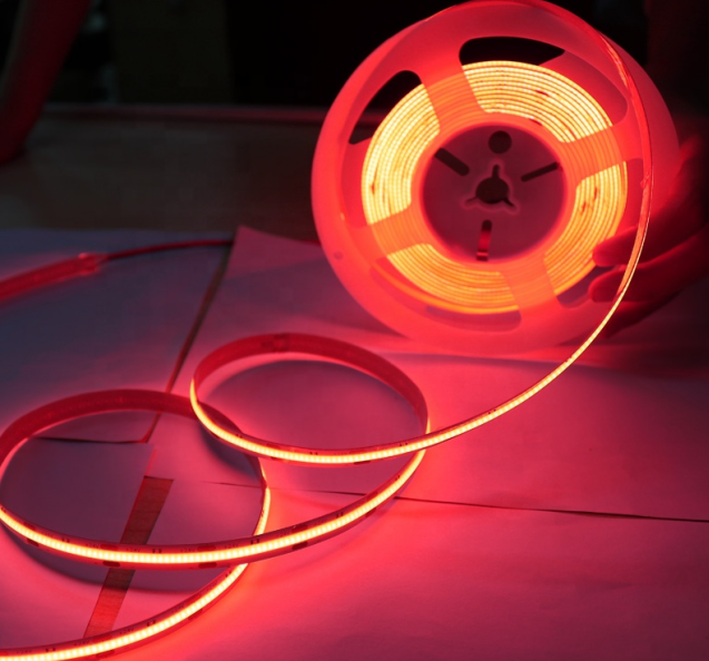 15W 840LEDs DC24V RGB COB Strip Tape Light Decoration aluminum tube For Shopping Mall Bedroom WIFI Remote Control