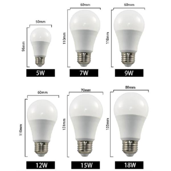 White Dimmable Led Bulb A60 E26/E27/B22 SKD A Series LED Lamp 5W 6W 7W 8W 9W 10W 11W 12W 13W 15W 18W 24W