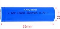 Bateria recarregável de iões de lítio 18650 de 4400 mAh para instrumento terapêutico a laser