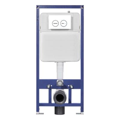 White Plastic Low Level Concealed Cistern With Water Supply Within Bottom Inlet