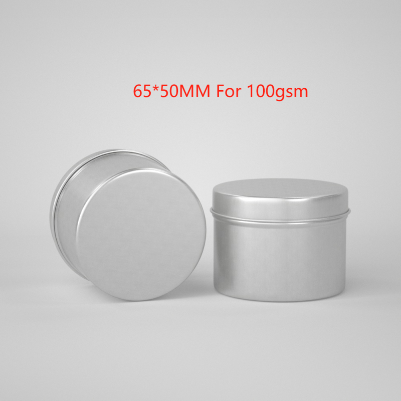Colorful Brushed Aluminum Tin Can With Inside Screw Lid