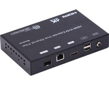 USB3.0 HDMI KVM Fiber Optic Extender over single core optical cable