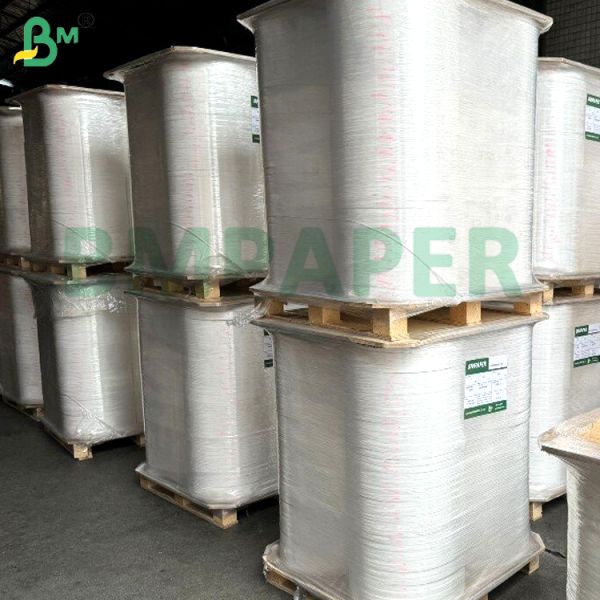 24 grammes de papier écologique imprimé en papier de paille enveloppé en papier alimentaire 22 mm 5000 m pour emballage en paille