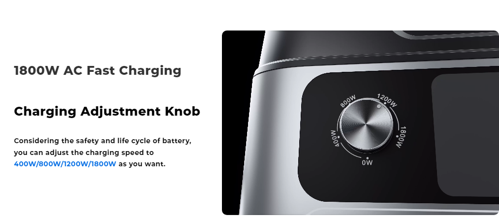 Fast Charger 1000W 2000W 2400W 3000W 5000W Portable Battery Lifepo4 Power Station Solar Generator