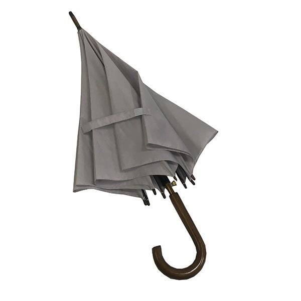 23 inch straight auto open umbrella with wooden shaft and wooden handle umbrella