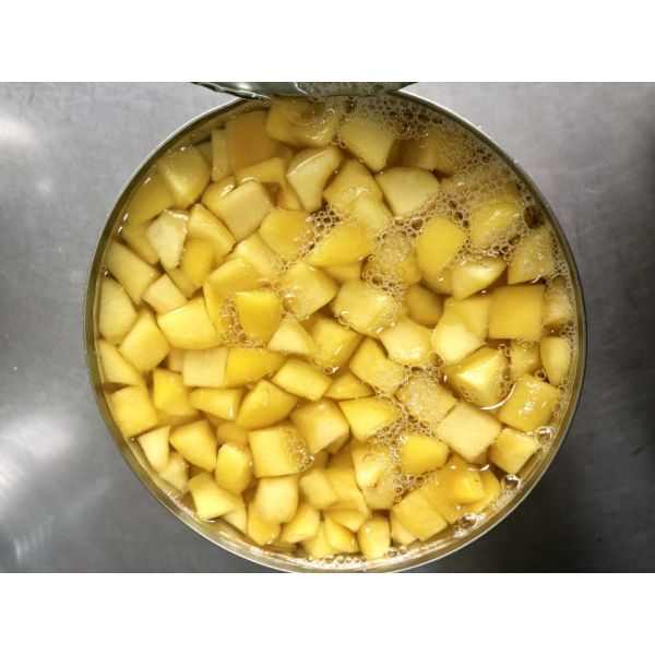 BRC 100% Natural Fresh Canned/ Tinned Fruits Yellow Peach Dices