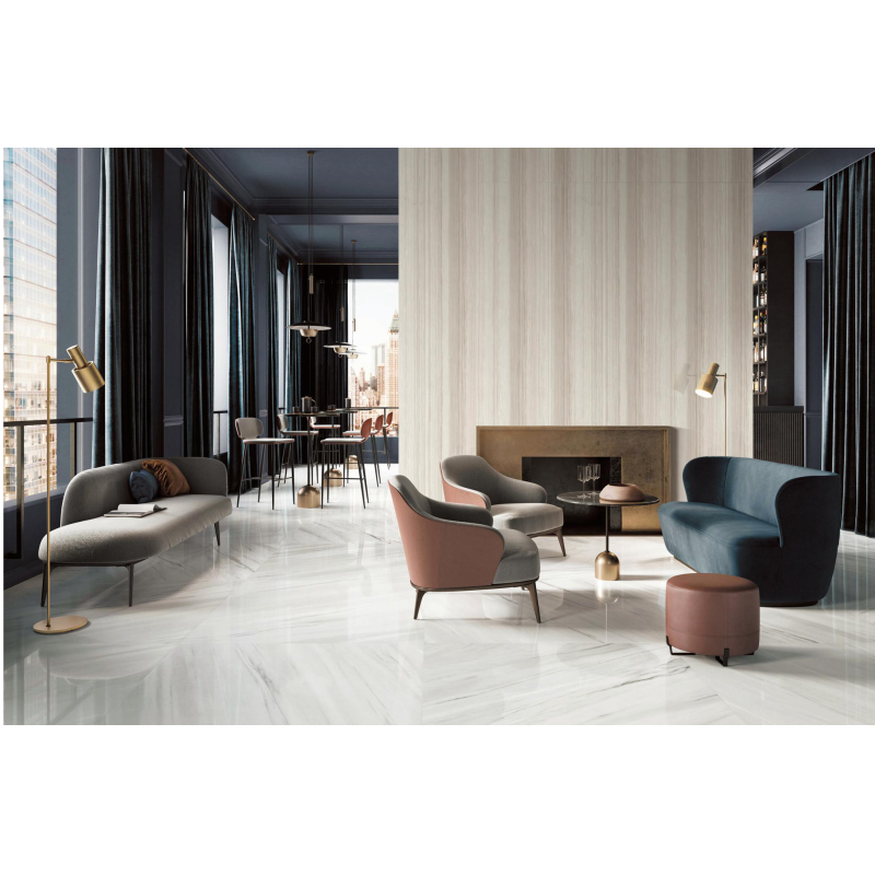 Wood Look Finished Porcelain Slab Sintered Stone 1200*2400 for Floor and Wall Tile