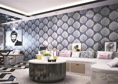 Simple And Elegant Embossed Abstract Spring Color Asian Inspired Wallpaper TV Sofa Wall With Large Wall Paintings