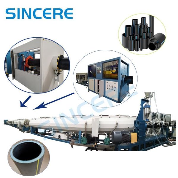 Customized extruder tube production line utilizing SJ75 38 extruder engineered to deliver extruded tubes with production cycles