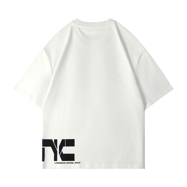 Summer Men'S Cotton Round Collar Fashion T Shirt