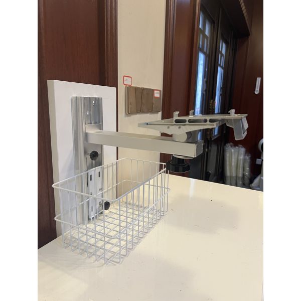 Height Adjustable Metal Wall Mount Bracket for Patient Monitor Support Arm in Hospital Ward