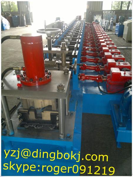 22kw Motor Truck Beam Purlin Roll Forming Machine With Gearbox Driven