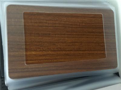 PVDF Coated 4.0mm 3D Aluminium Wood Panel With PVC Film