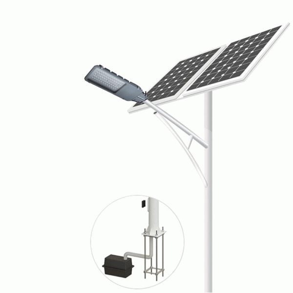 2500lm Automatic Solar Power Street Light Split Large Storage Battery