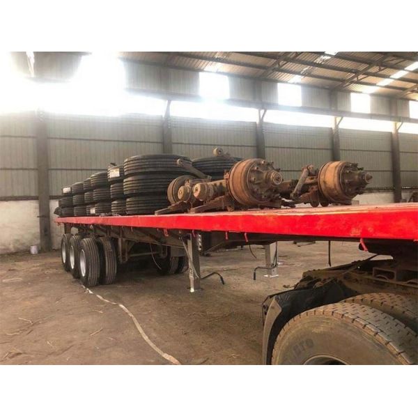 CIMC 3 Axles Used Flatbed Semi Trailer