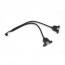 30cm Motherboard Internal 9pin Pitch 2.54mm to Dual Port USB 2.0 A Female Screw Lock Panel Mount Cable