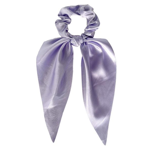 Satin Fabric Scrunchies solid color ribbon hair tie