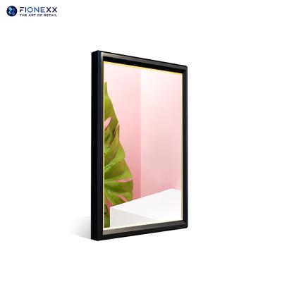 High-Definition Digital Signage 32 Inch Gold Frame Mirror LCD Display 700nits Mirror Digital Signage For Hotels