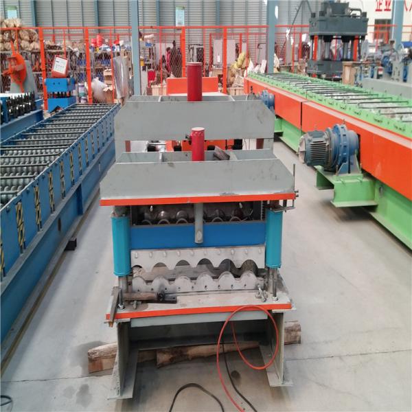 Hydraulic Wave Roof Glazed Tile Roll Forming Machine / Roll Form Equipment