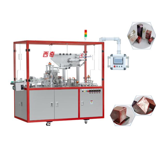 5kw Servo Cellophane Box Wrapping Machine , Lotion Over Wrapper Machine