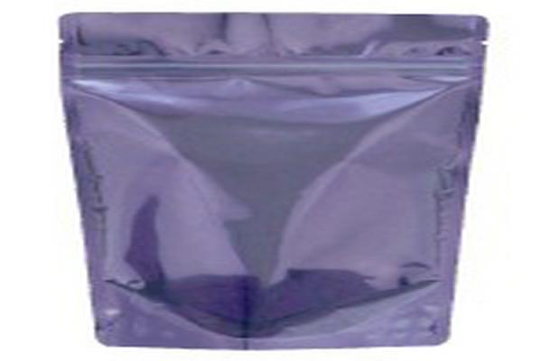 Customized Zipper Lock Bags Heat Sealed Double Sided Glossy Stand Up Pouch Durable