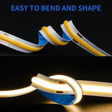 COB LED 10W 12W 110LM 320d/m Double PCB DC 12V 24V 220V CRI 90Ra 10meter Free Tailoring Customization Strip