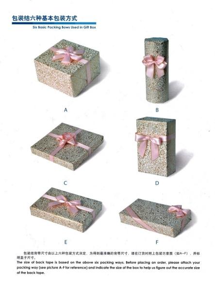 Escolha de nosso cartão de cores ou personalize arcos de fita de cetim para decoração de caixa de presente