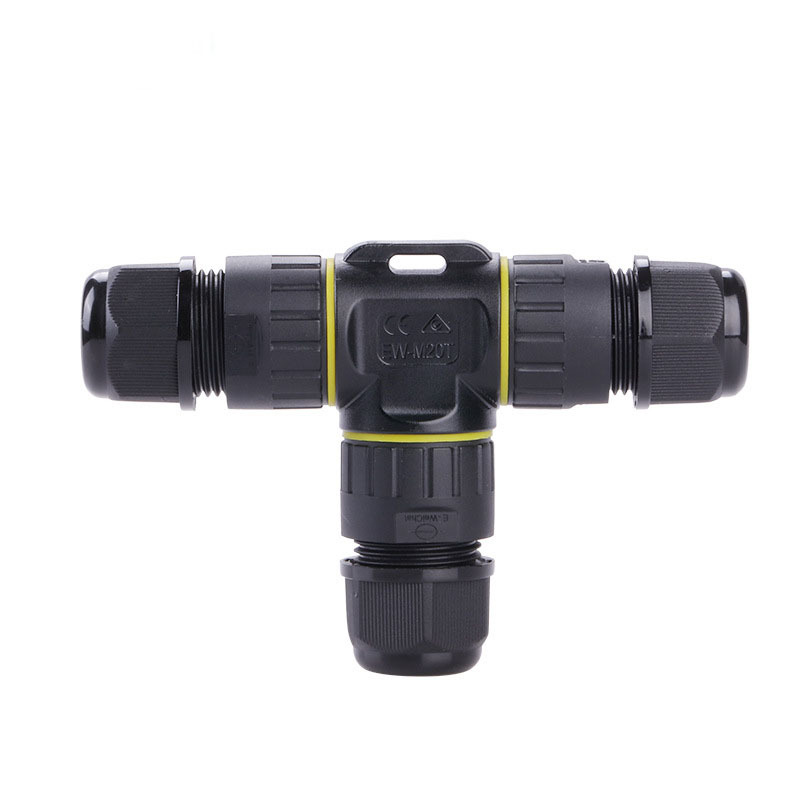 Straight Through 3 Way 4 Way Circular Waterproof Connector 2/3/4/5/6 Core Outdoor Cable Terminal Connector