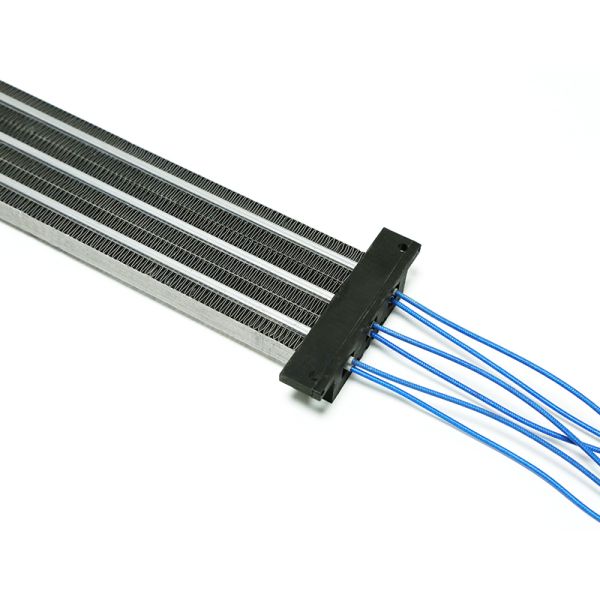 Calentador PTC de 24V a 220V con PTC cerámico y aleta de aleación de aluminio corrugado para soplador de aire caliente eficiente