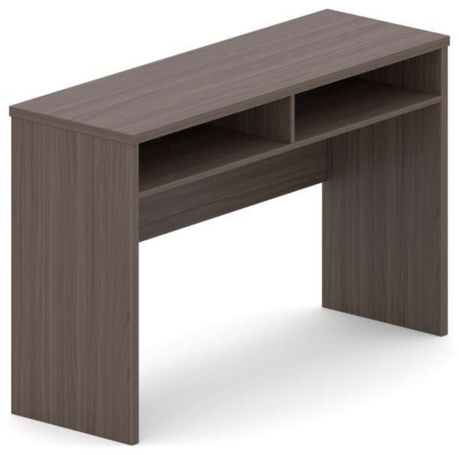 Wooden Study Desk with Open Storage Bays-Desks