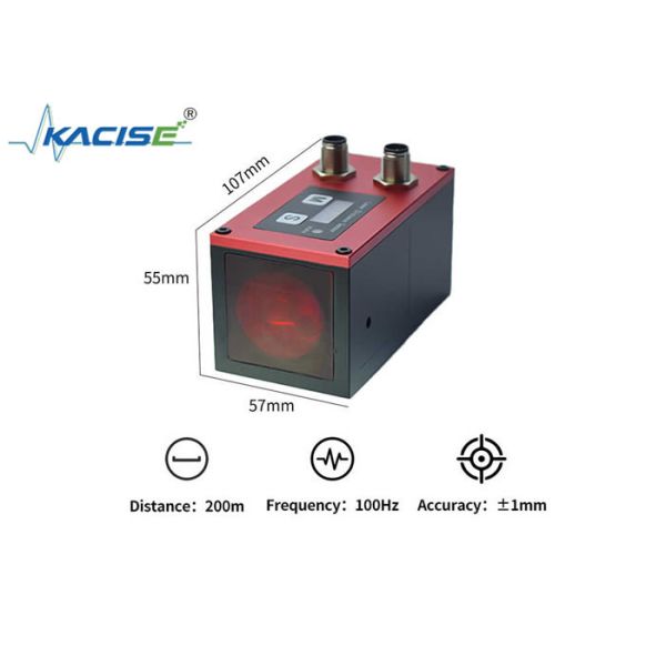 KLS109 High-Precision Industrial Laser Ranging Sensor with ±1mm Accuracy, IP67 Protection, and 100Hz Measurement Frequency